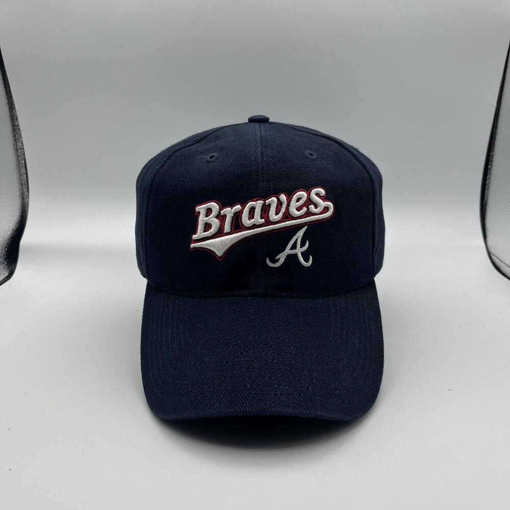 Atlanta Braves Hat Cap Strap Back Mens One Size Blue MLB Baseball Twins